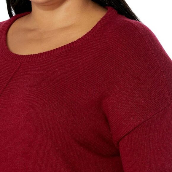 Goodthreads red jersey stitch sweater size L - Picture 2 of 4